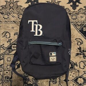 Herschel Supply Company Navy and White Tampa Bay Logo Backpack